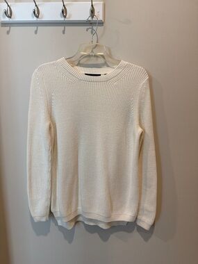 525 America Cream Crewneck Knit Sweater
